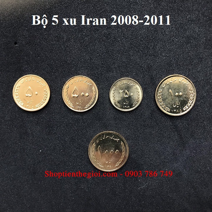 Bộ 5 xu Iran 2008-2011  -  SP005179